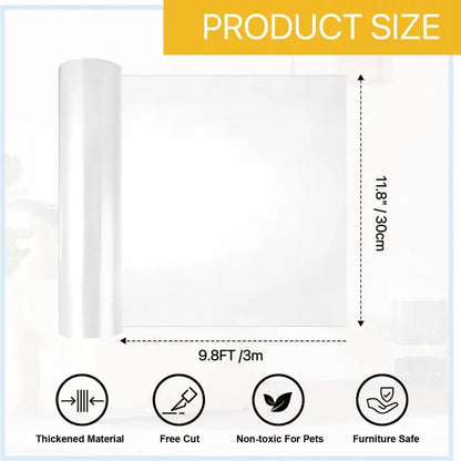 Cat Scratch Deterrent Tape Furniture Protectors from Cats Transparent Self-Adhesive Pet Training Tape for Sofa Furniture Sticker